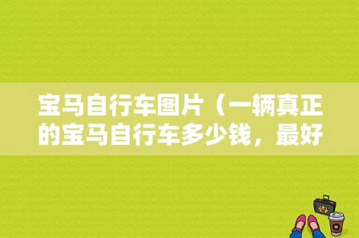 宝马自行车图片（一辆真正的宝马自行车多少钱，最好有官网）