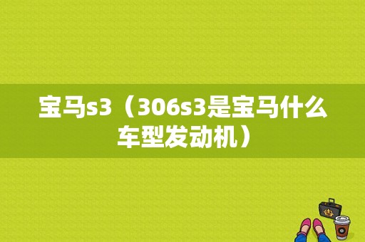 宝马s3（306s3是宝马什么车型发动机）