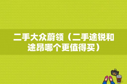 二手大众蔚领（二手途锐和途昂哪个更值得买）