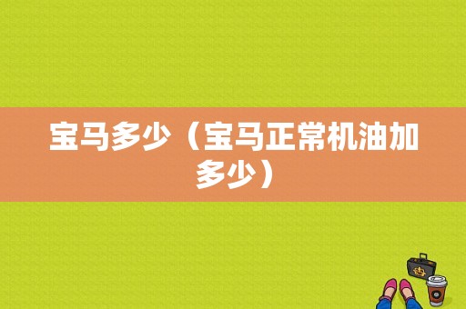 宝马多少（宝马正常机油加多少）