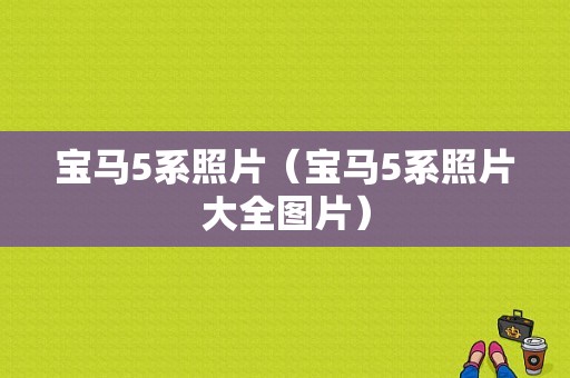 宝马5系照片（宝马5系照片大全图片）
