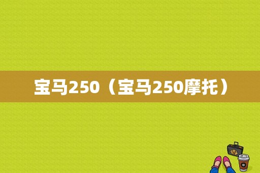 宝马250（宝马250摩托）